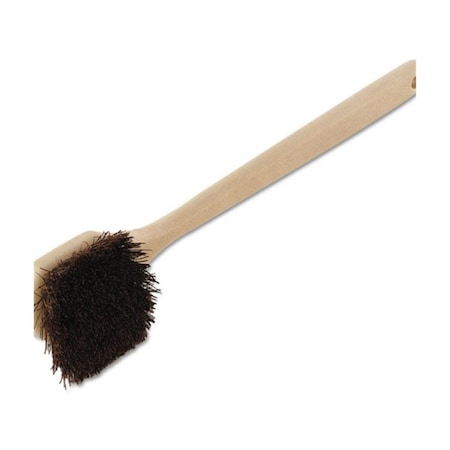 Pinpoint 20 in. Palmyra Bristle Utility Plastic Brush - Tan Handle PI2472769